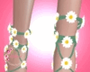 D crochet daisy heel G