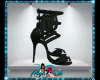 *D* Black Strapped Heels