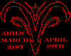 Aries Horoscope Sticker
