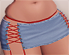 B. MINI SKIRT + RED