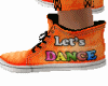 Let's Dance orange shoe