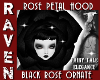 ORNATE BLACK ROSE HOOD!