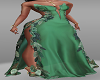 Green Leaves Long Gown