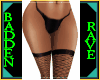 Black BB panties/fishnet