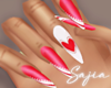 ▒ Red Heart Nails
