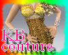 [KB] Gold CockTail Dress