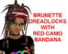 Brown Dreads w/ Red Camo