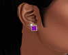 Silver-Purple Earrings