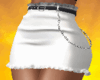 White Skirt + Belt Cindy