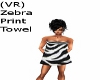 (VR) Zebra Print Towel