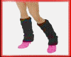 hot black&pink boots
