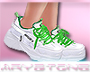 [A] neon chunky sneakers