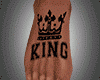 Foot King Tattoo M