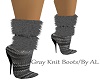 AL/Gray Knit Boots