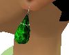 Earring silver-smeraldo
