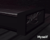 M - Glass black table