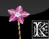 pink flower earr {k}