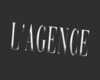 LAgence Over Head Sign