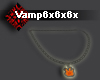 Flame Pendant Necklace/F