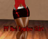 PF Red Leather Skirt