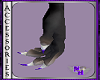 (1NA)Paws w/purple claws