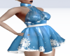 Snowflakes blue dress