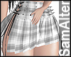 GRAY SKIRT PLAID SPIKES