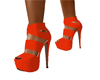 orange sexy heels
