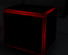 Red and Black Pouf