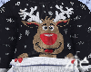 Rudolph Sweater Black