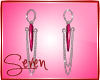!7 Mira Pink Earrings