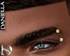 D| Eyebrow piercing Gold
