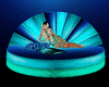 neon blue club couch