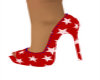 Red/White Star Pumps