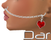 DAR Heart Nose Chain L