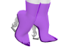 Boots Purple YS Silver