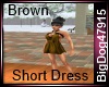 [BD] Brown Short Dress