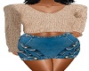 cute jean skirt outfit