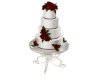 Red Rose Wedding Cake