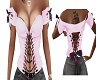Pink Laced Up Top