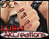 (AK)Lush red nails