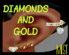 ! DIAMONDS GOLD EARRINGS