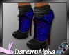 cute blue ankle boots