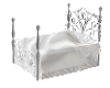 Silver / White Bed