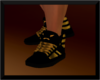 [M]BLACK AND GOLD BOOTS