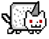 [N] SMALL Nyan cat silv