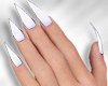 Pointed Nails White