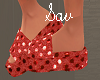 Red Polka dot Slides