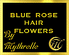 BLUE ROSE HAIR FLOWERS