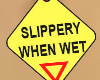 4u Road Sign Slippery